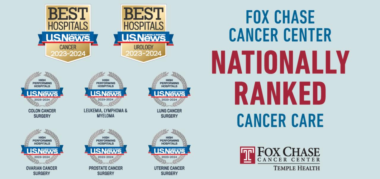 Best Hospitals Fox Chase Nationally Ranked Cancer Care by US News